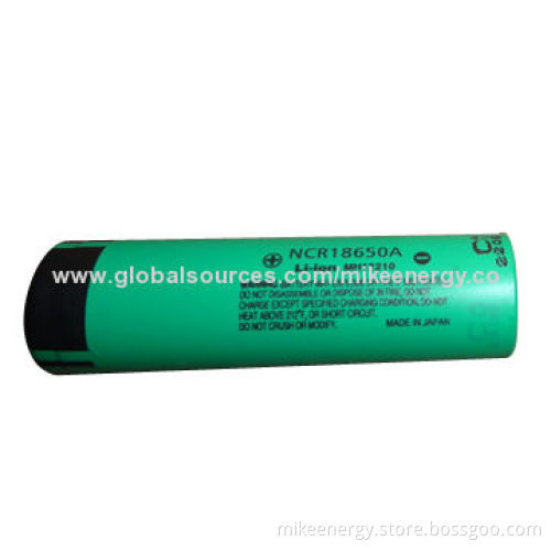 Li-ion Battery Cells, 3.7V Voltage, Capacity of 3100mAh, Panasonic NCR18650A-3100mAh